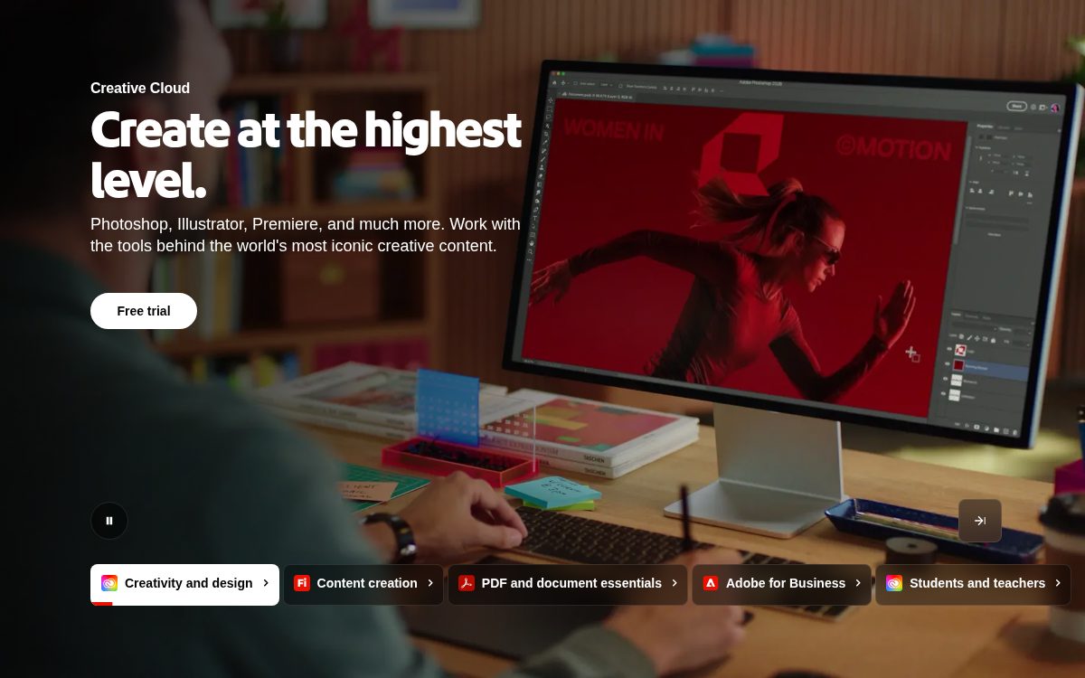 Adobe website