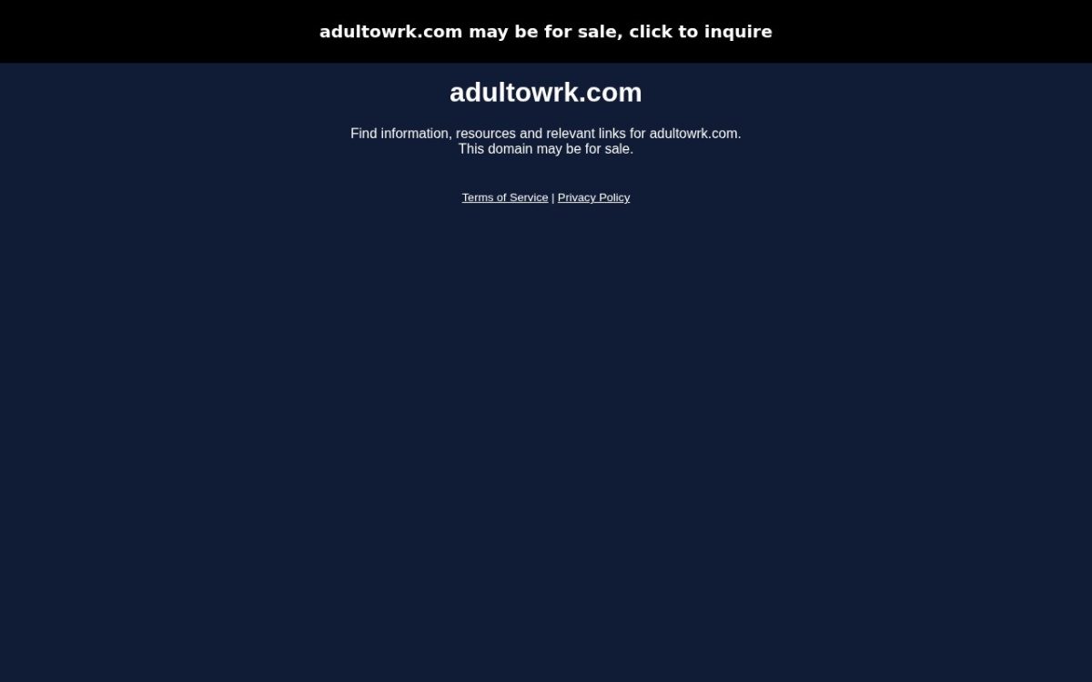 Adultowrk website