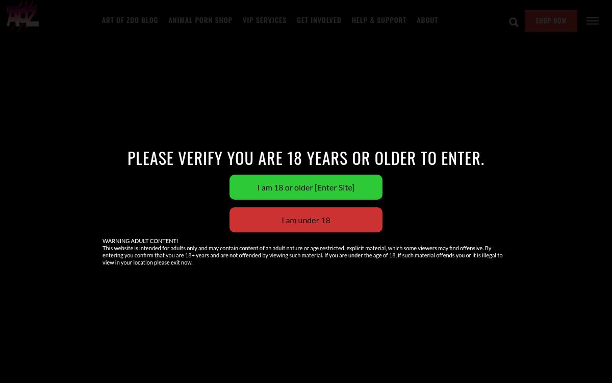Artofzoo website