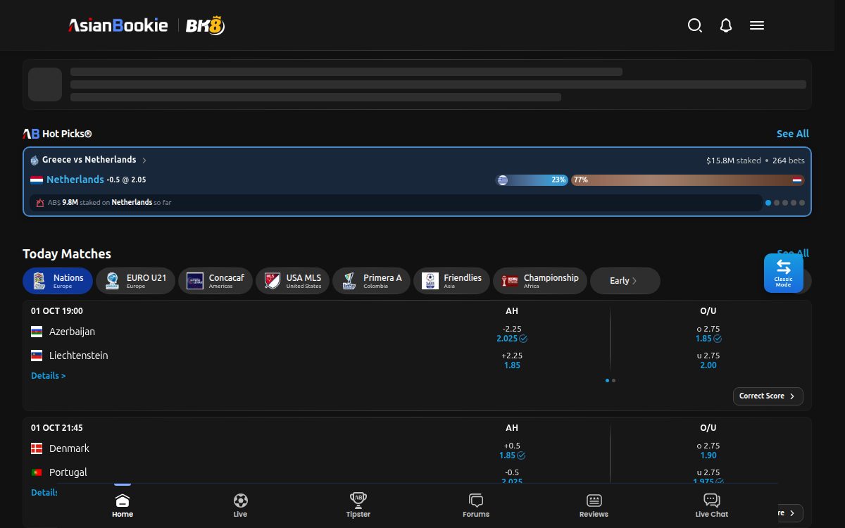 Asianbookie website