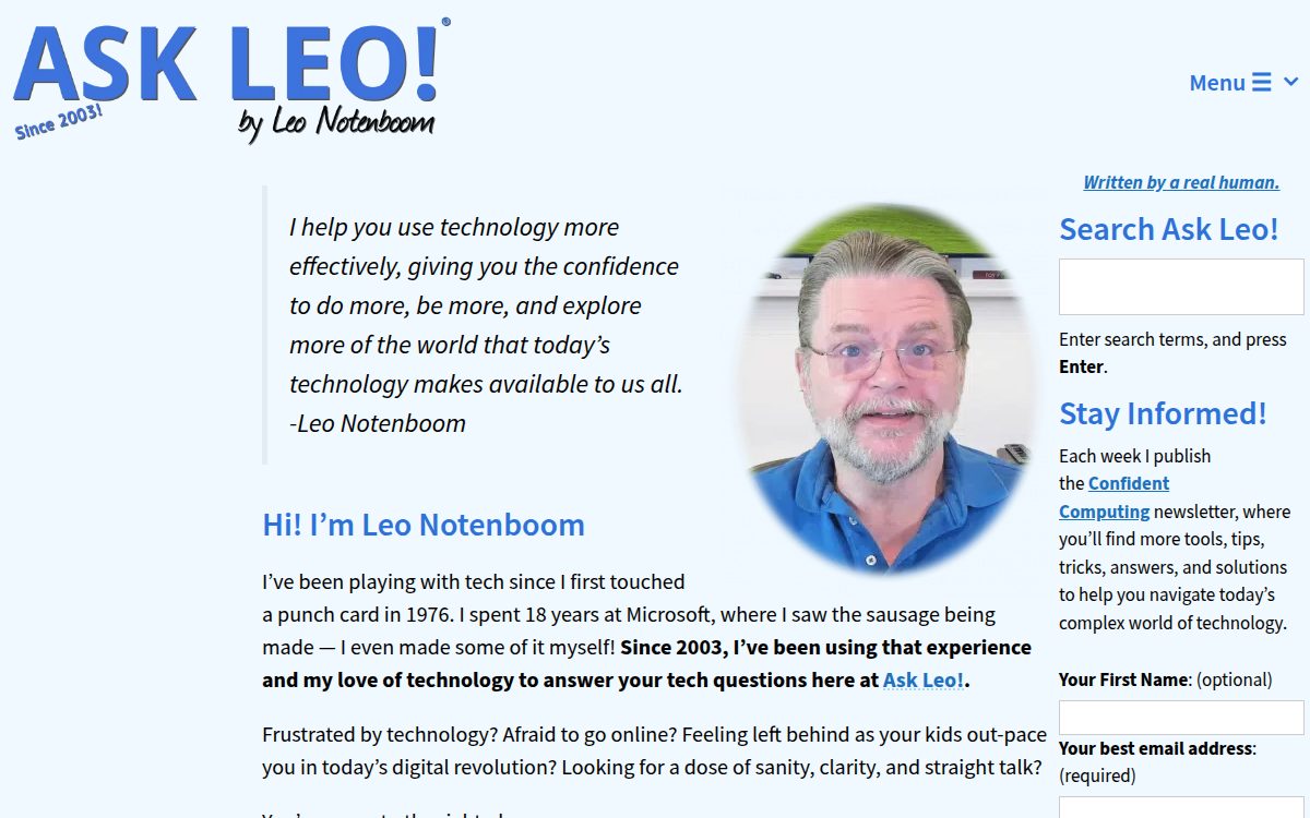 Askleo website