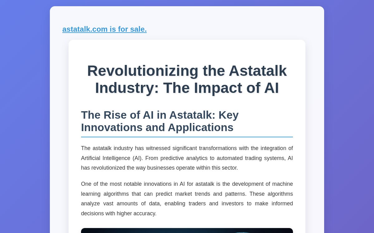 Astatalk website