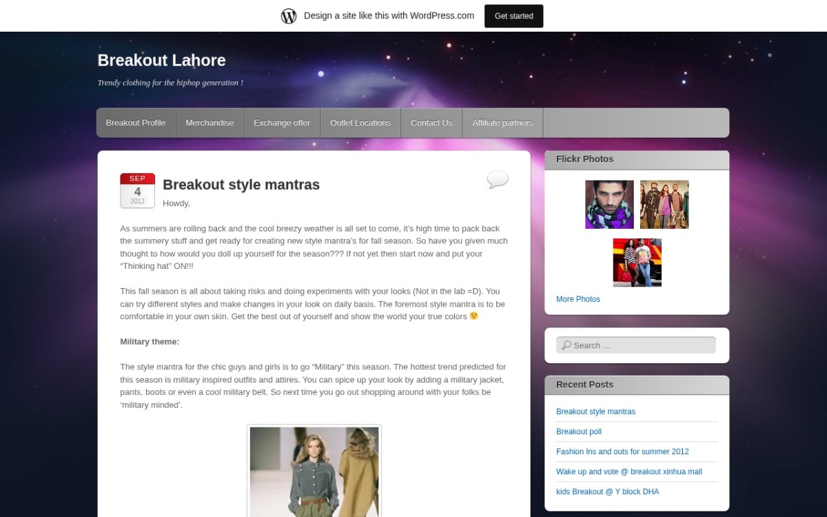 Wordpress website
