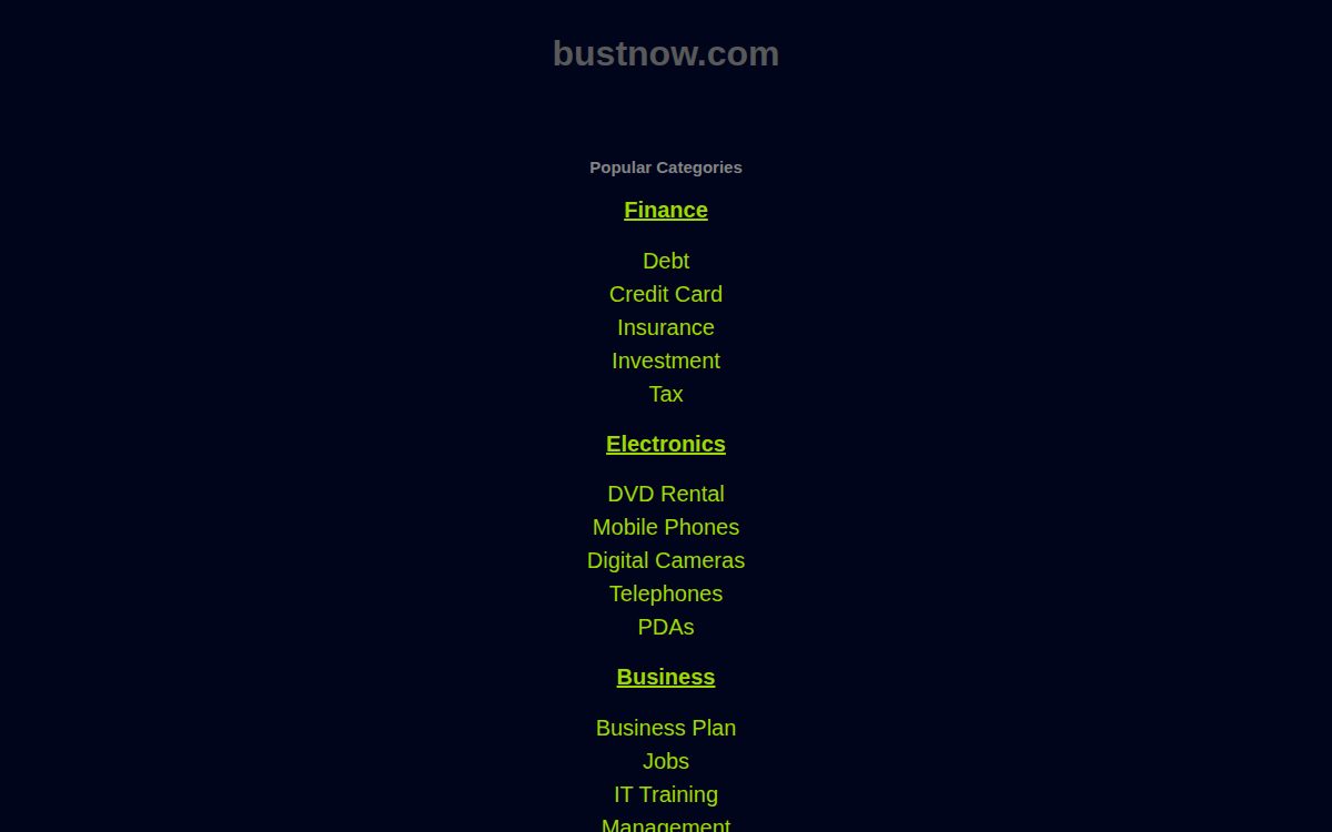 Bustnow website