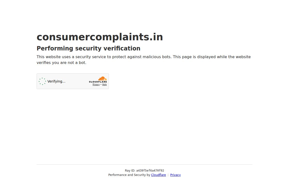 Consumercomplaints website