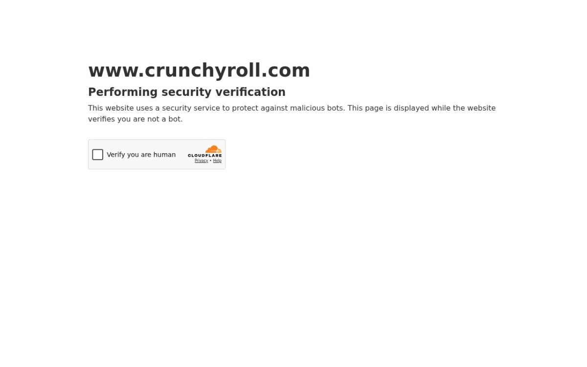 Crunchyroll website