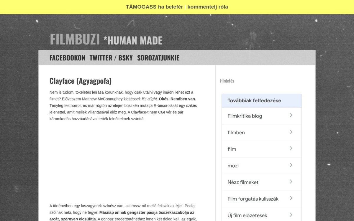 Filmbuzi.hu website