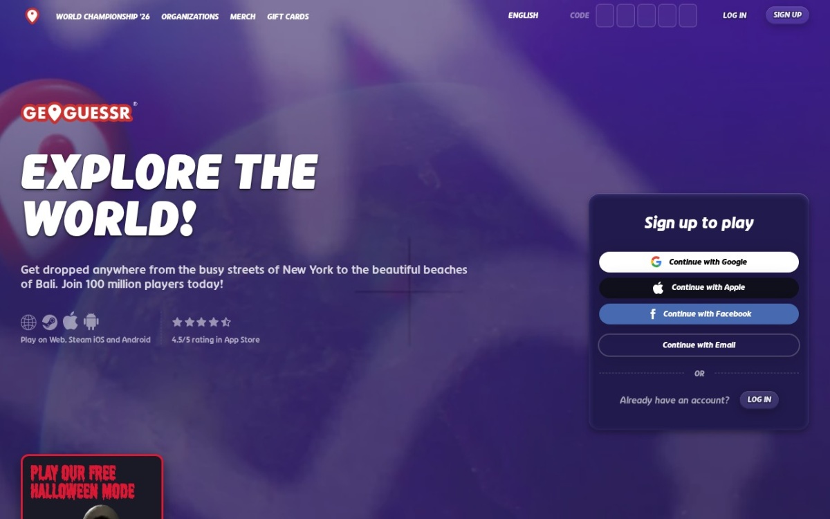 Geoguessr website