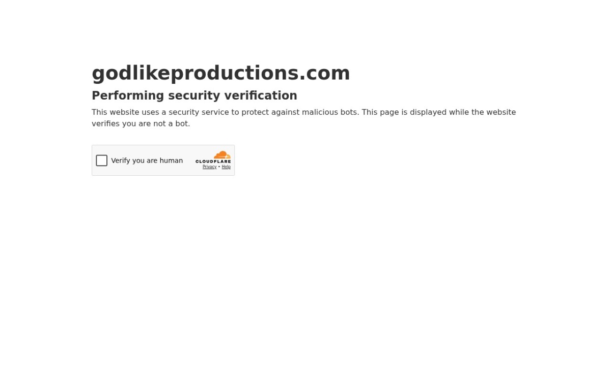 Godlikeproductions website