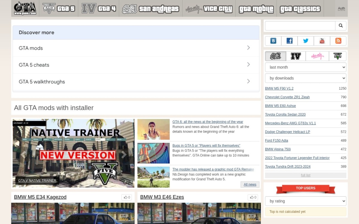 Gtaall website