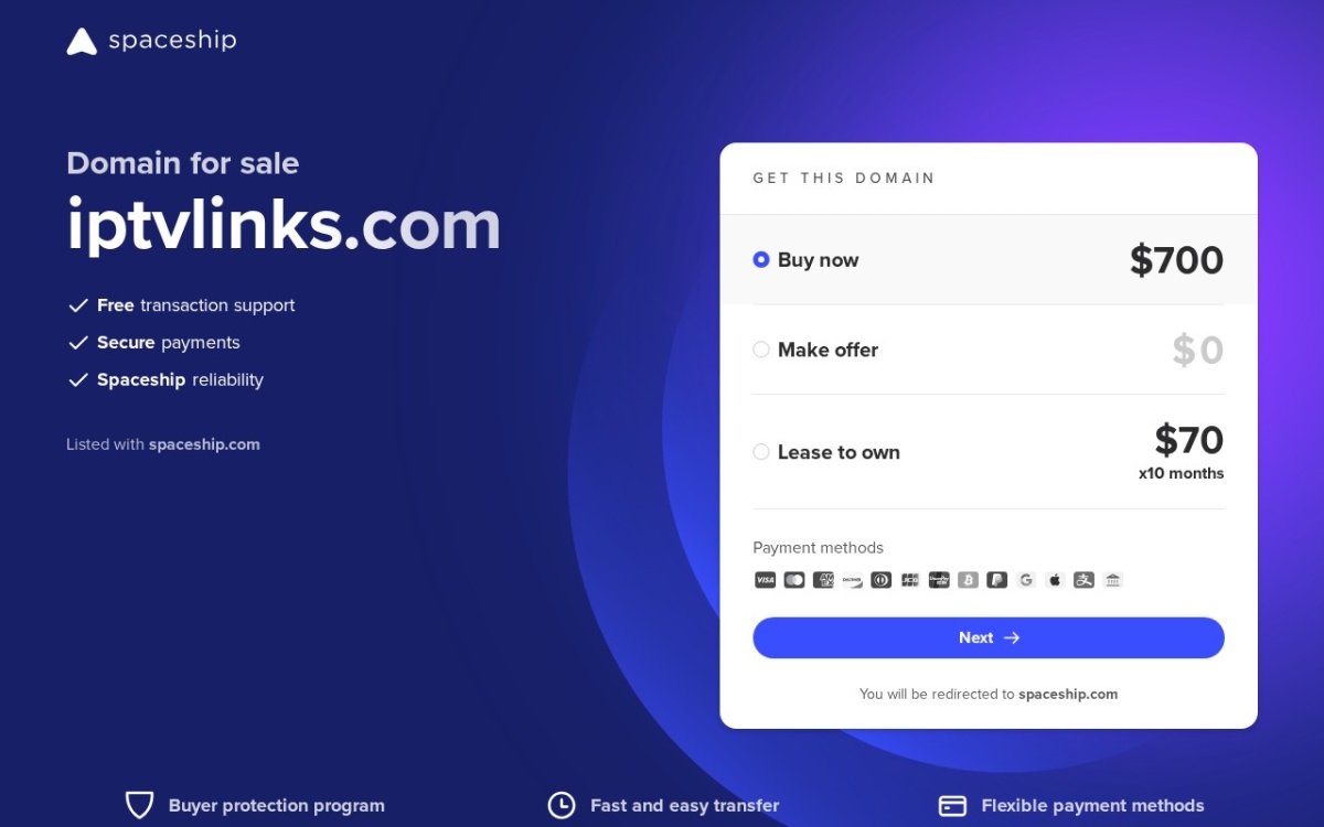 Iptvlinks website