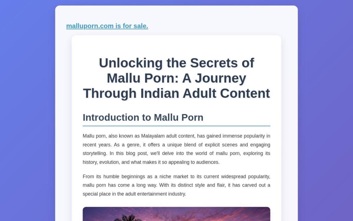 Malluporn website