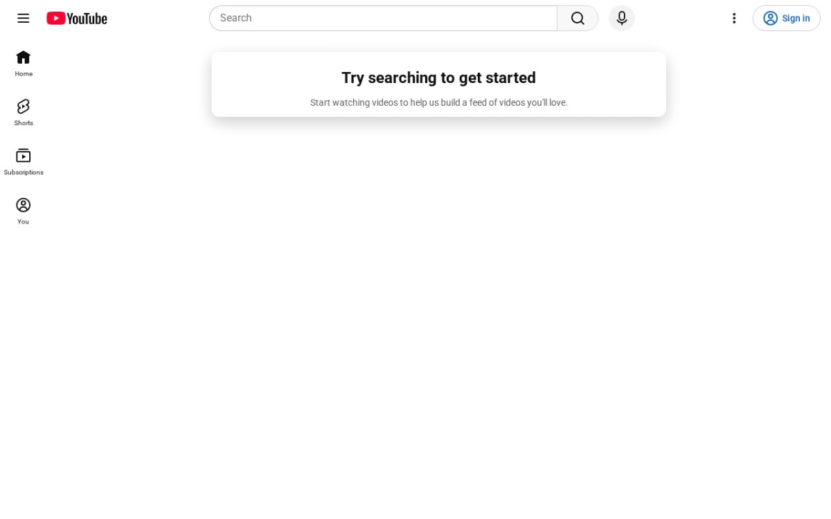 YouTube website
